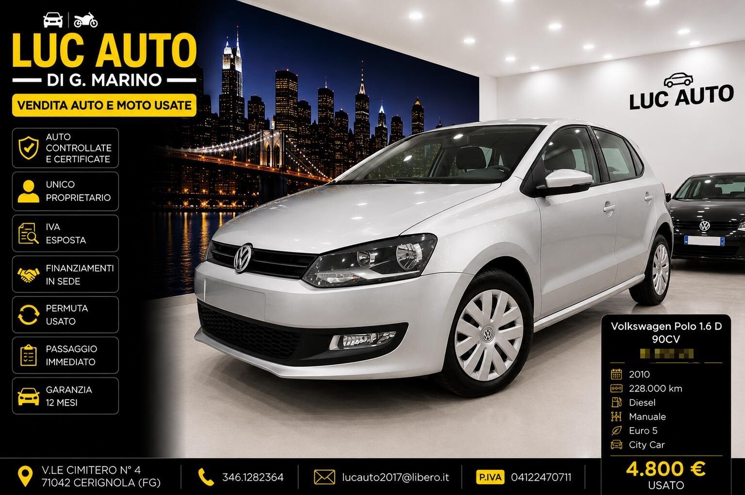 Volkswagen Polo 1.6 TDI DPF 5 porte Comf. BlueMotion Technology