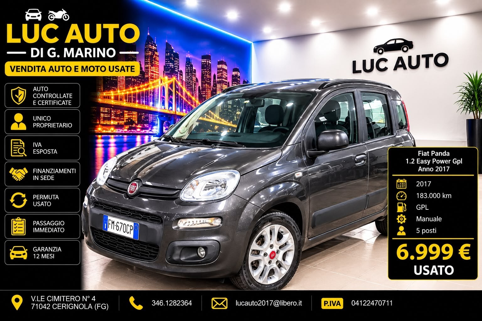 Fiat Panda 1.2 EasyPower Lounge