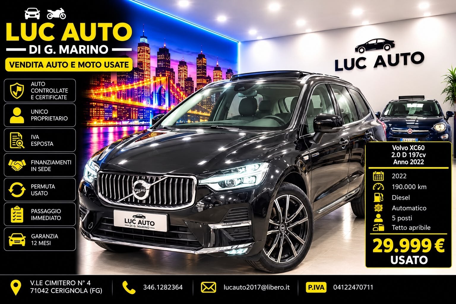 Volvo XC 60 XC60 B4 (d) AWD automatico Ultimate Dark