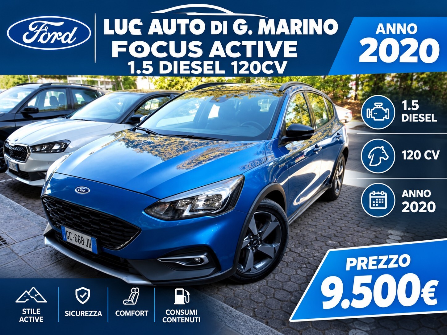 Ford Focus 1.5 EcoBlue 120 CV 5p. Active